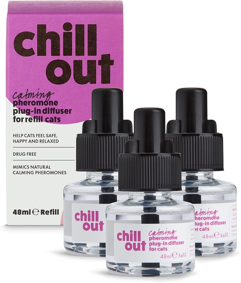 Itch Chill Out Pack 3 x 30-Day Cat Pheromone Refills Diffuser
