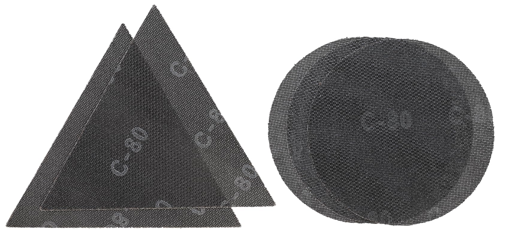 Original Einhell 5-Piece Sanding Mesh Set (Drywall Sander Accessories for Einhell Drywall Sanders TE-DW 225 X and TC-DW 225, Velcro Adhesion, Includes 4x P80, 1x P120)