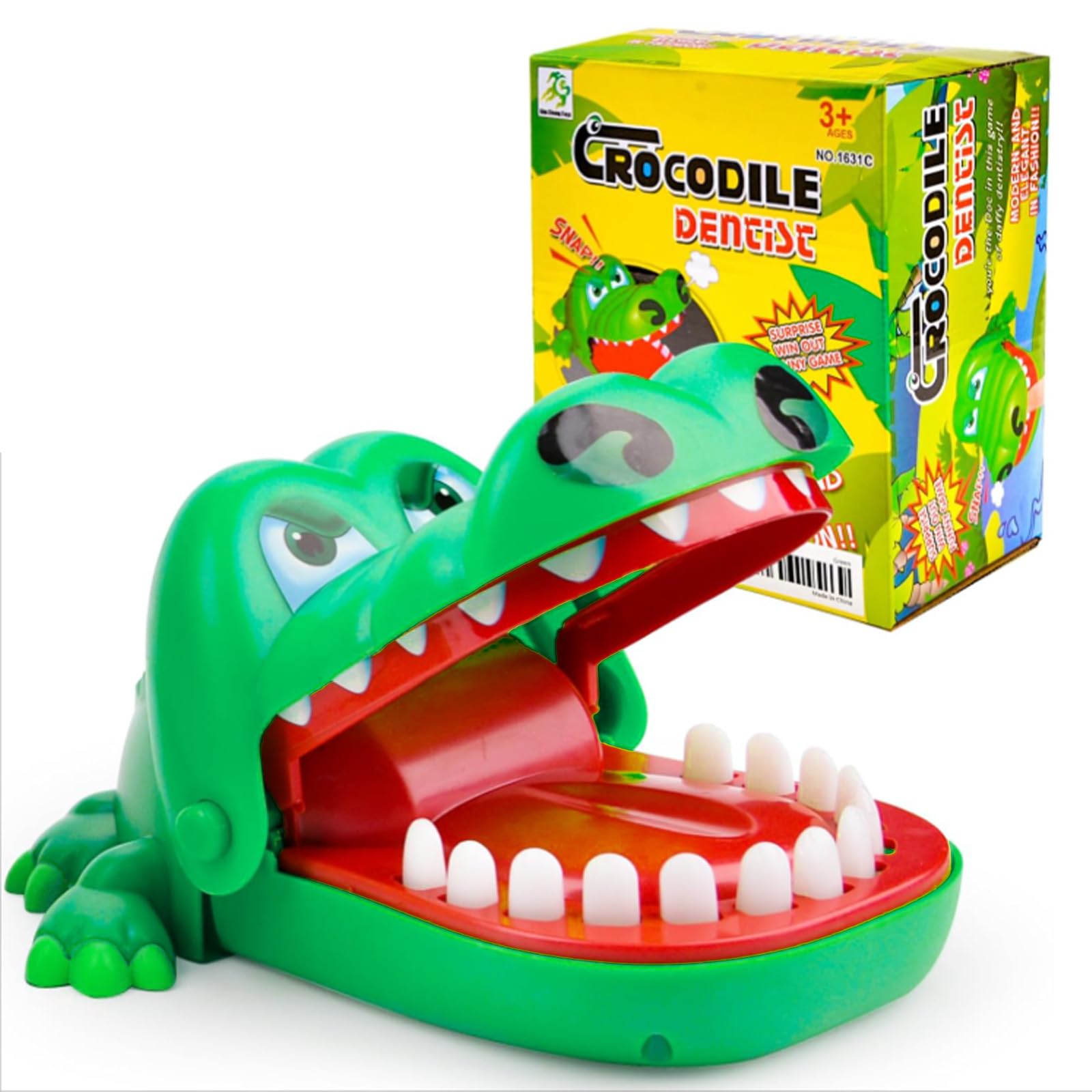 WanderGo Crocodile Dentist Game, Classic Crocodile Toy, Crocodile Teeth Game, Crocodile Biting Finger Dentist Toys for Funny Interactive Toy, Children Kids Action Skill Game, Party Favors