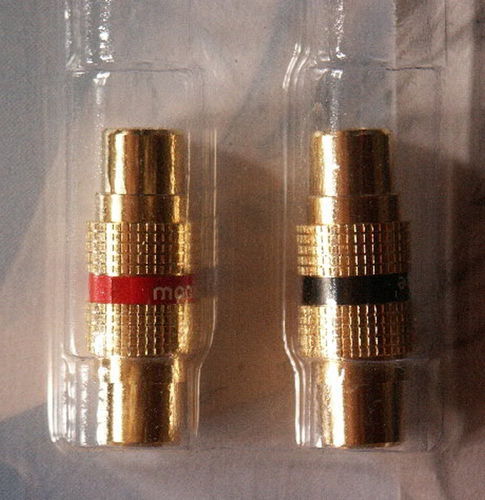 in-akustik Premium RCA Double Socket Sound Cable, Pack of 2