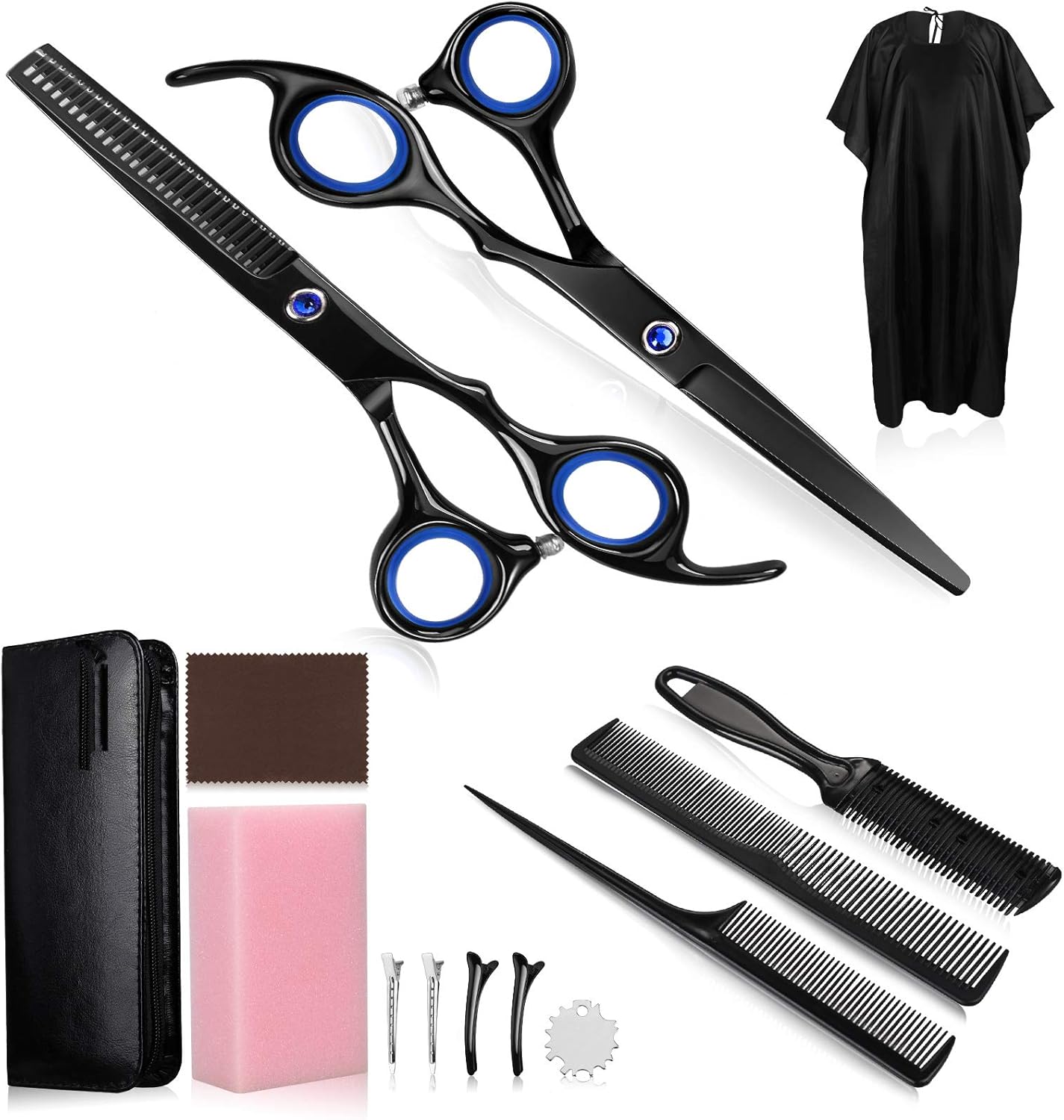 Lictin Haircut Scissor Kit Hair Cutting Set Professional Hairdressing