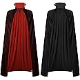 Mainfini Mens Vampire Cape Stand Collar Cloak Adult Party Carnival Costume (M-XL)