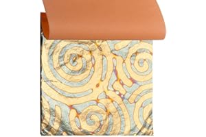 Variegated Gold Leaf Sheets - KINNO Multiple Types of Metal Leaf Papers with Patterns for Gilding Projects,Type 11 (25 Sheets
