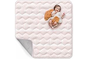 Mallify Baby Play Mat 50"x50", Non-Slip Baby Mat for Floor, Soft Thicker Playpen Mat, Portable Playmat, Crawling Mat for Infants, Babies, Toddlers, Activity Mat, Pink
