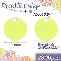 2800 Pcs Flat Round Loose Sequins,10 mm Large