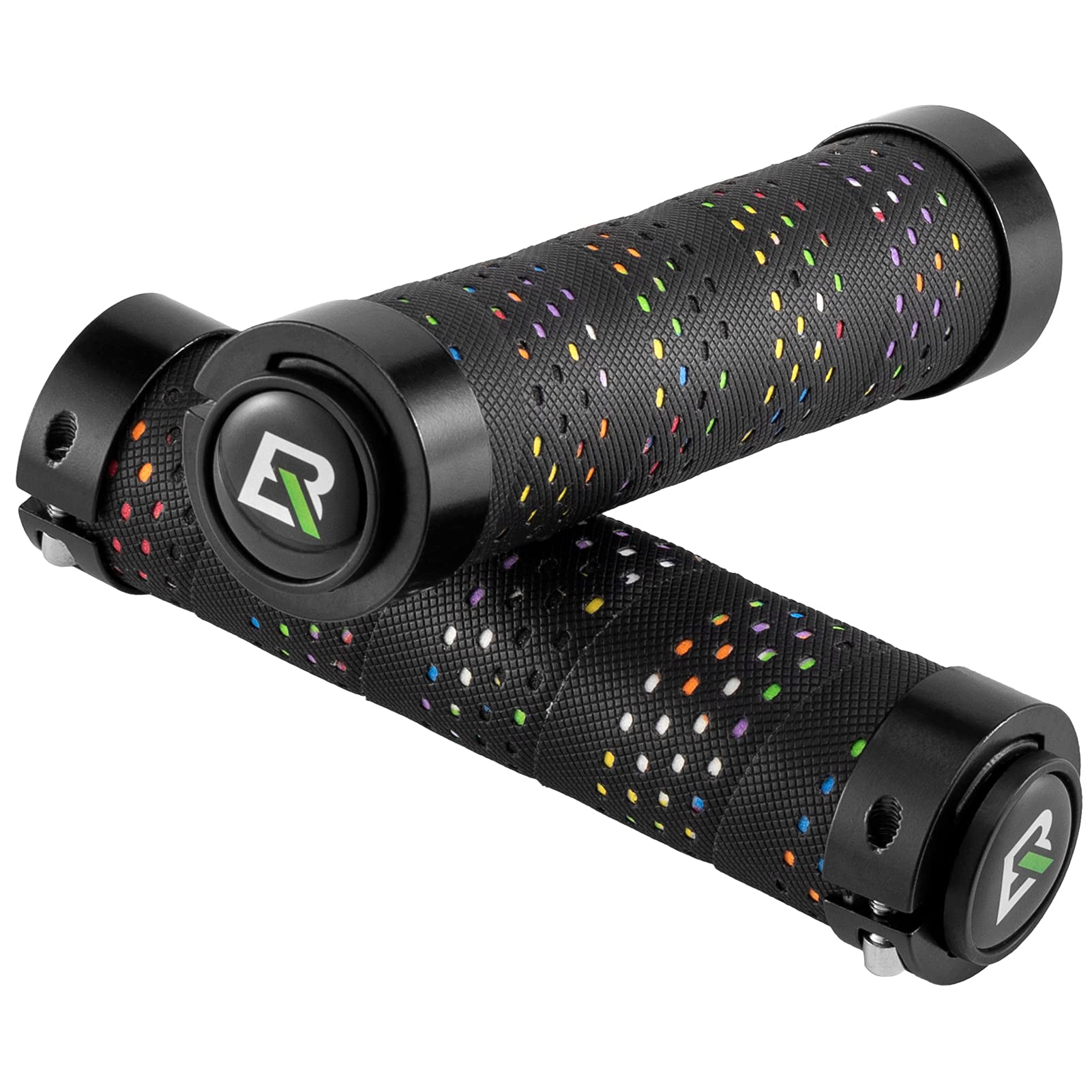 ROCKBROS Bike Handlebar Grips Anti-Slip Bicycle Grips Aluminum Alloy Double Lock High Strength Soft Comfortable PU PP Multiple Colors Road Bike Mountain Bike MTB with Handle Diameter of 22.2 mm