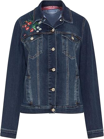 embroidered denim jacket amazon