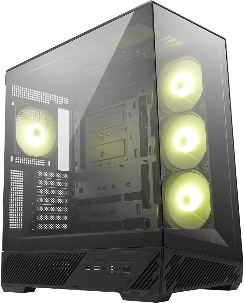 MSI MAG PANO 130R PZ Mid-Tower Gaming Case USB 20Gbps Type-C
