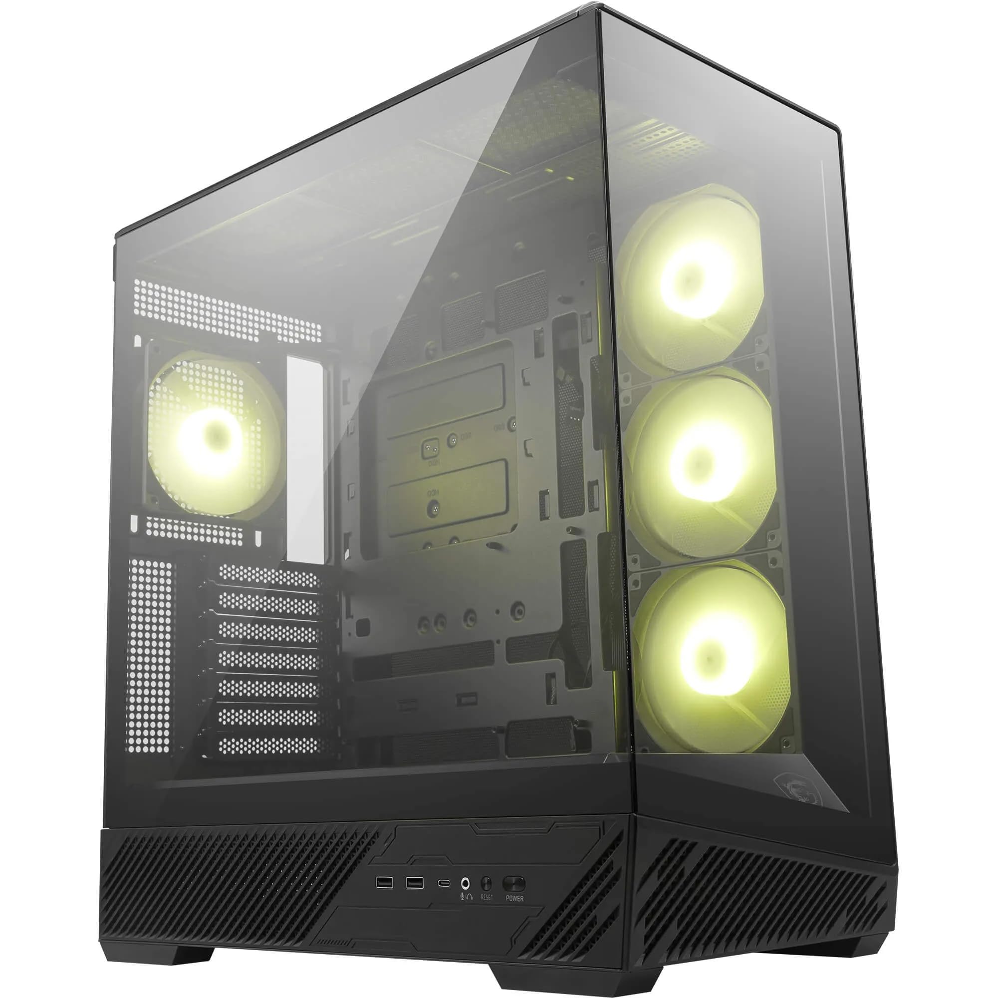 Msi Mag Pano 130R Pz - Mid-Tower Gaming Pc Case - Supports Gpu Up To 400 Mm In Length, Removable Dust Filters, Usb 20Gbps (Type-C), Back-Connect Atx &Amp; Micro-Atx Motherboard Support