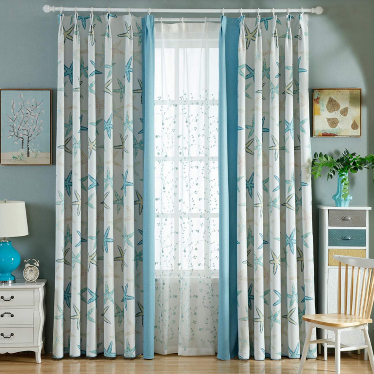 250 XPY-Curtain Gardine Vorhänge Gardinen Fertige Wäsche Schatten Tuch