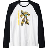 Transformers Bumblebee Autobots Epic Pose Portrait Raglan Baseball Tee
