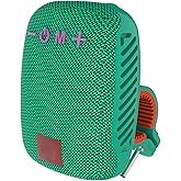 GOWENIC Portable Bluetooth Speaker for Bike, IPX5 Mini Outdoor Speaker with Handlebar Mount, Support Calls, FM Radio (Peacock Blue)