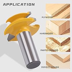 Newdeli 45 Degree Router Bit 1/2" Shank 45 Degree