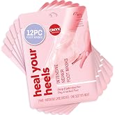 Onyx Professional Heal Your Heels Dry Feet Repair Mask, 6 Pairs - Made with Vitamin E and Green Tea, Moisturizes &amp; Soothes Dry Rough Cracked Feet, Hydrates &amp; Heals, One Size Fits All