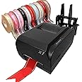 ZIXIAOS Satin Ribbon Printing Machine Digital Ribbon Printer, Label Printer Foil Stamping Printing Machine for Gift Wrapping, Supports 50+ Languages for Christmas Party,singlerow