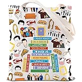 ENSIANTH TV Show Inspired Tote Bag Friend Shoulder Bag Sitcom Television Lobster Friends Party Gift Best Friends Gift (book Friend bag)