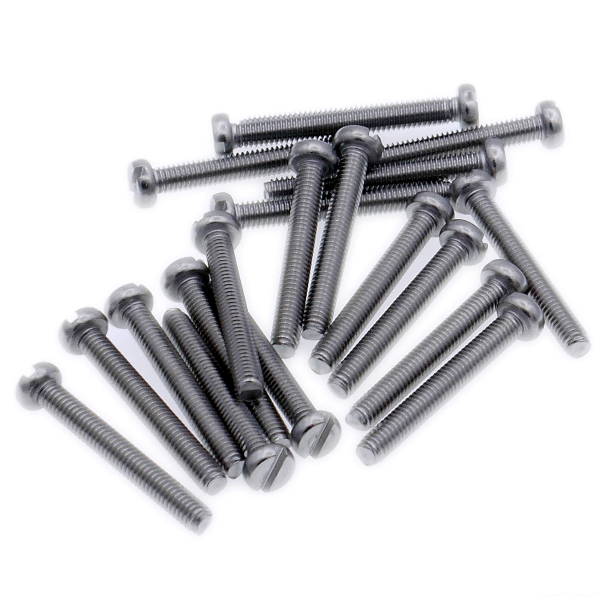 M3 (3mm x 16mm) Slot Cheese Machine Screw (Bolt) - Stainless Steel (A2) (Pack of 20)