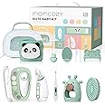 Momcozy Elite Baby Kit, Superior Baby Shower&Registry Essential Kit for Grooming & Health & Cleansing Care, Electric Nail File&Nasal Aspirator, Tummy Wrap, Thermometer, Bath Brush,Teether, Storage Bag