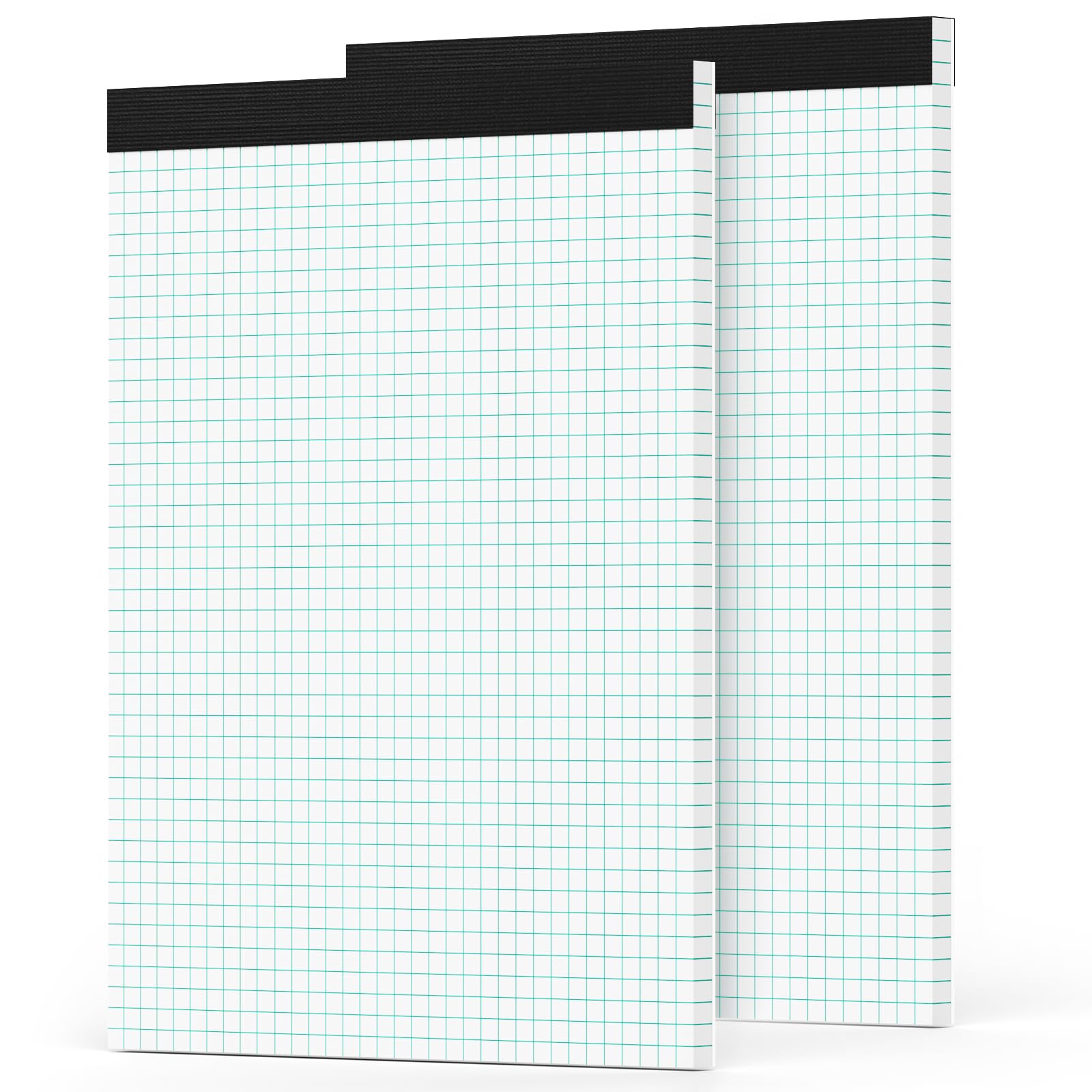 Photo 1 of Zaviko Graph Paper Pad 8.5 x 11, 2 Pack, 4x4 Graph Ruled, Grid Paper Pad 8-1/2" x 11", Blueprint Quadrille Pad, Easy Tears Off, Grid Pad Notebook 8.5 x 11, White 70 GSM Graft Paper, 30 Sheets/Pad