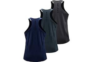 NELEUS Men's 3 Pack Running Tank Top Dry Fit Y-Back Athletic Workout Tank Tops