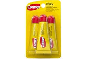 Carmex Original Flavor Moisturizing Lip Balm Tube Value Pack,0.35 Ounce (3 Count)