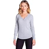 PJ Salvage Women's Loungewear Textured Essentials Long Sleeve Top