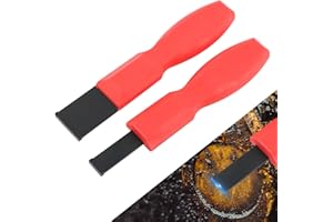 Restynic 2pcs Carbide Scraper, 1-1/4 Inch and 5/8 Inch Carbide Scraper Set, Gasket Scraper for Metal and Automotive