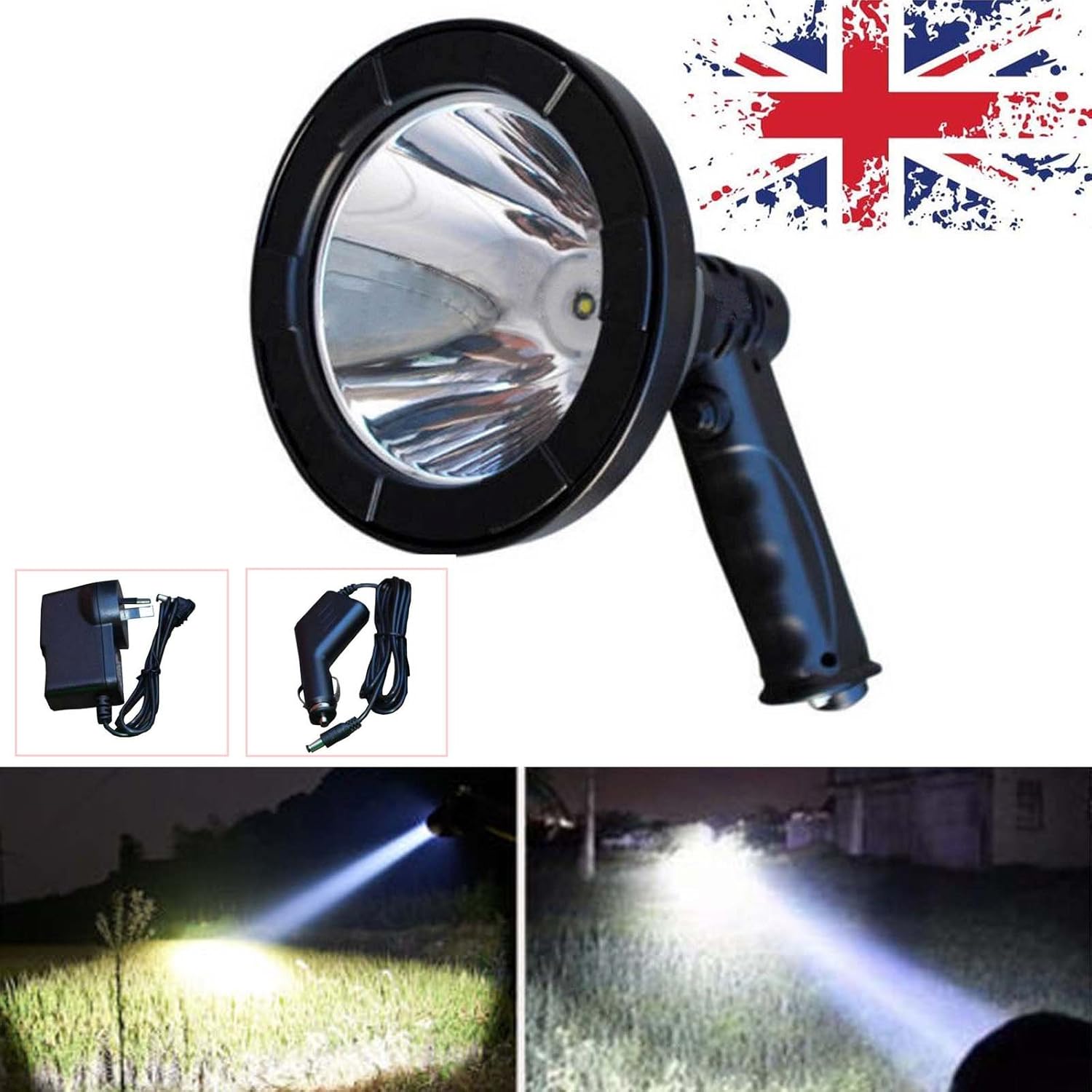 Bowose T6 LED Handheld Spot Lamp Hunting Shooting Spotting Foxing