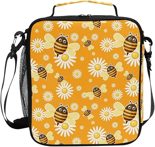 cute yellow lunch bag