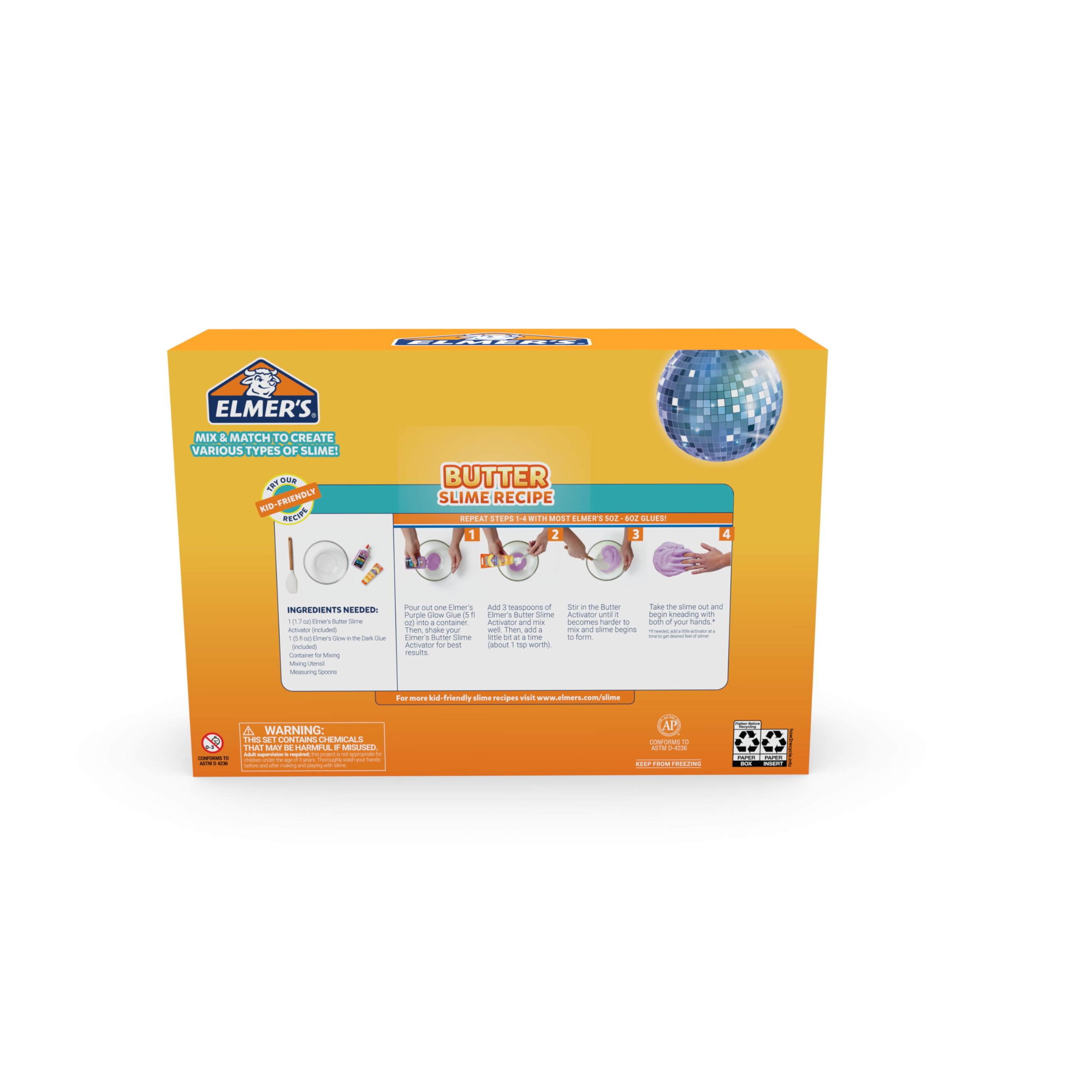 Elmer's Color Rush Slime Kit, Includes Liquid Glue, Activator, Makes Color Changing, Glow in The Dark, Butter Slime and More, 10 Piece Set - Perfect for Parties, Gift, Activity Time