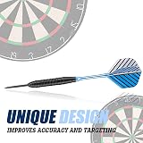 Sanfeng 3 Pack 22g Steel Tip Darts with Blue Aluminum Shafts 9 Flights Case view 4