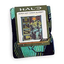 Halo UNSC Master Chief Micro Plush Fleece Throw