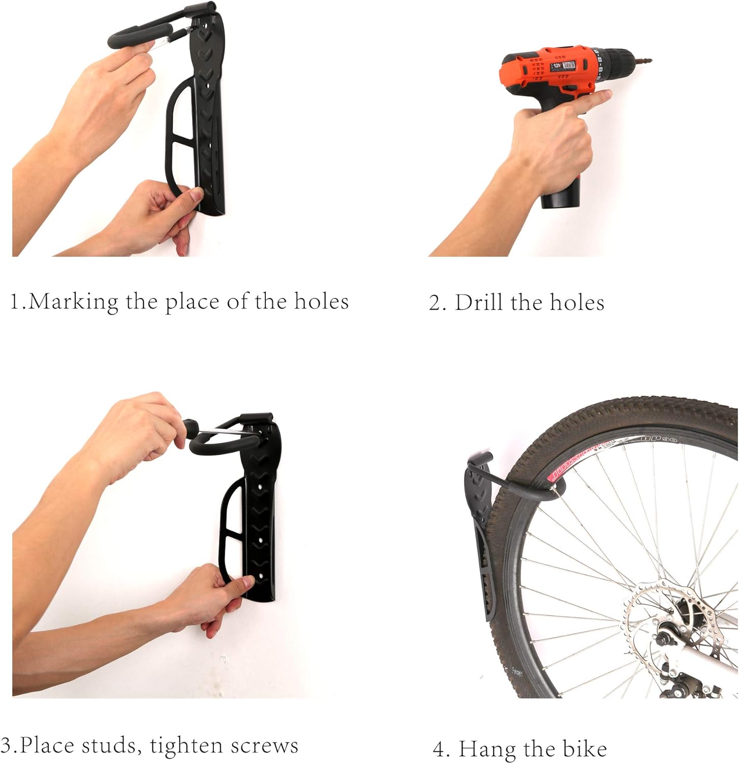 4 bike rack for garage