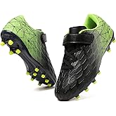 Skerxut Soccer Cleats, Kids Firm Ground Football Shoes, Boys Girls Athletic Outdoor