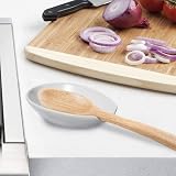 Oggi 5429.1 White Ceramic Spoon Rest - Compact & Dishwasher Safe view 3