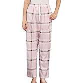 HEARTNICE Women's Flannel Pajama Pants Cozy Plaid Pj Bottoms Printed Warm Lounge with Pockets