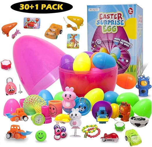 PUSITI Easter Egg Toys Surprise Eggs 