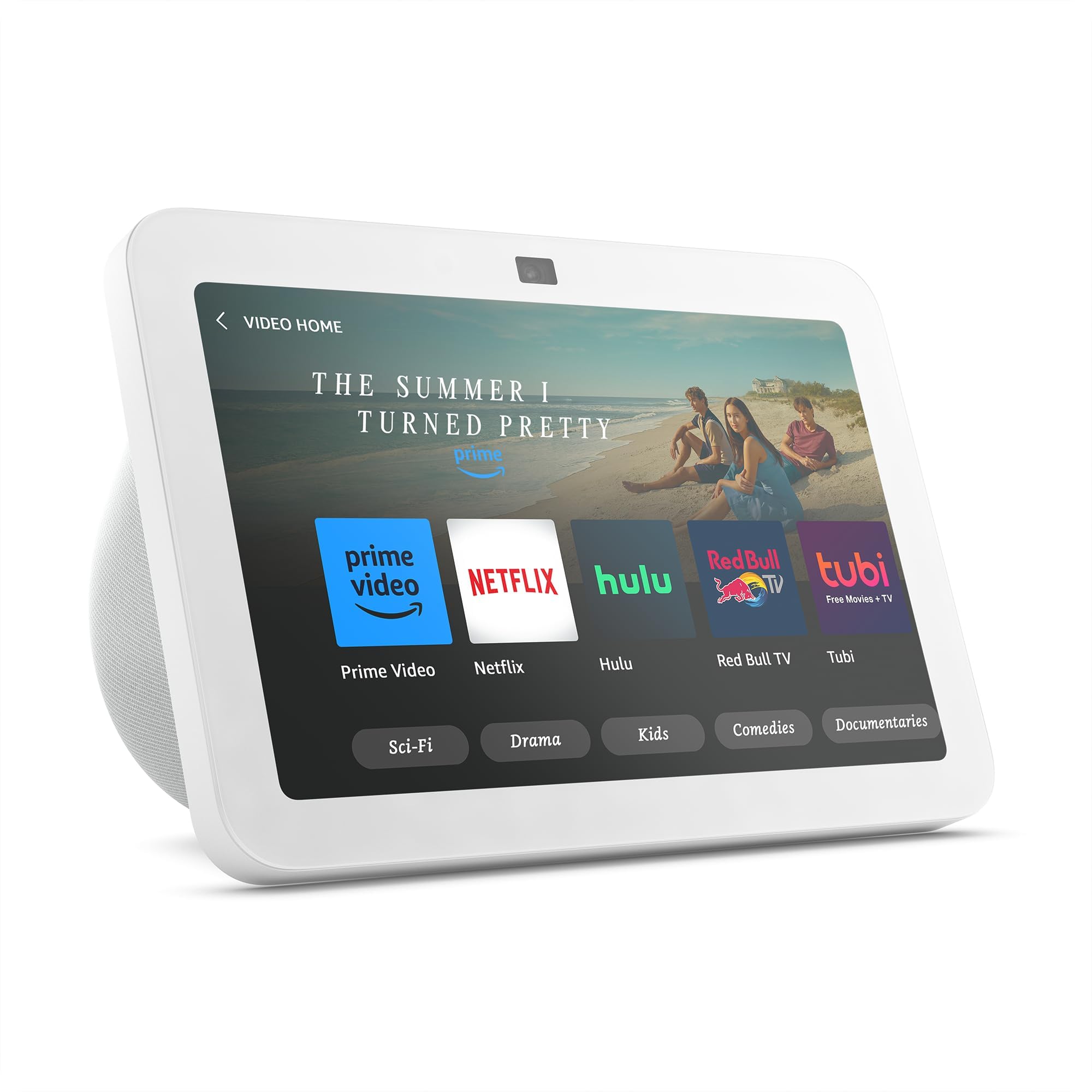 Echo Show 8 Bundle: Includes, Echo Show 8 (3rd Gen, 2023 release) | Glacier White and Made for Amazon Battery Base | Glacier White