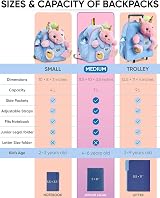 Naturally KIDS Medium Pink Unicorn Backpack for Girls 5-7 Years view 2