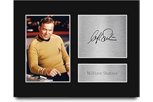 HWC Trading William Shatner Star Trek Gifts USL Printed Signed Autograph Picture for TV Show Fans - US Letter Size