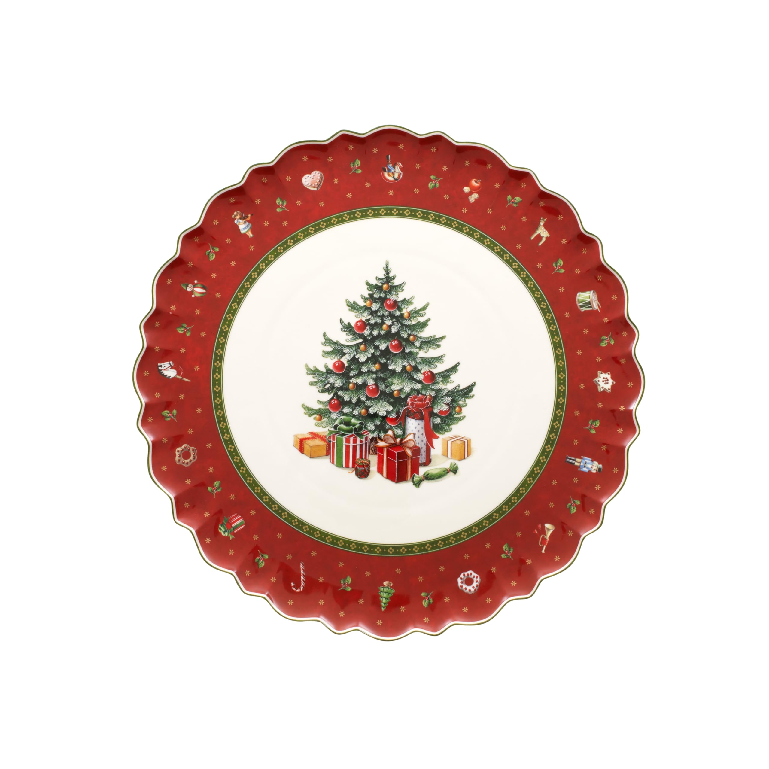 Villeroy & Boch Toy's Delight 33 cm Cake Plate, Red, Round — image 1