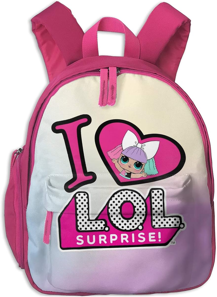 navy blue pink backpack