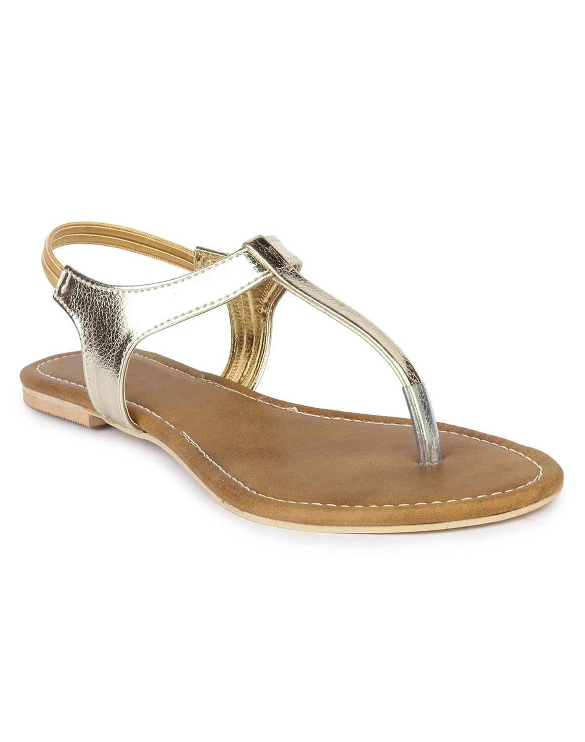 do bhai sandal-virus metalic flat sandals for women
