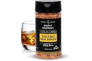 RECIPE IN A BOTTLE Simply Gourmet Chef-Crafted Premium Spice Blends & Seasonings - Bistro Bourbon Seasoning - All Purpose Spices - 6.2 oz