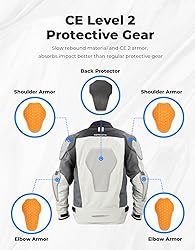 KEMIMOTO Motorcycle Jacket Men CE 2 Armored All