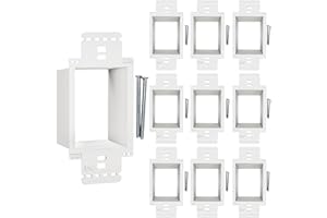 BWP 10 Pack Electrical Outlet Box Extender 1 Gang - Electrical Box Extender with 20 Screws -Single Gang Box Extender Outlet