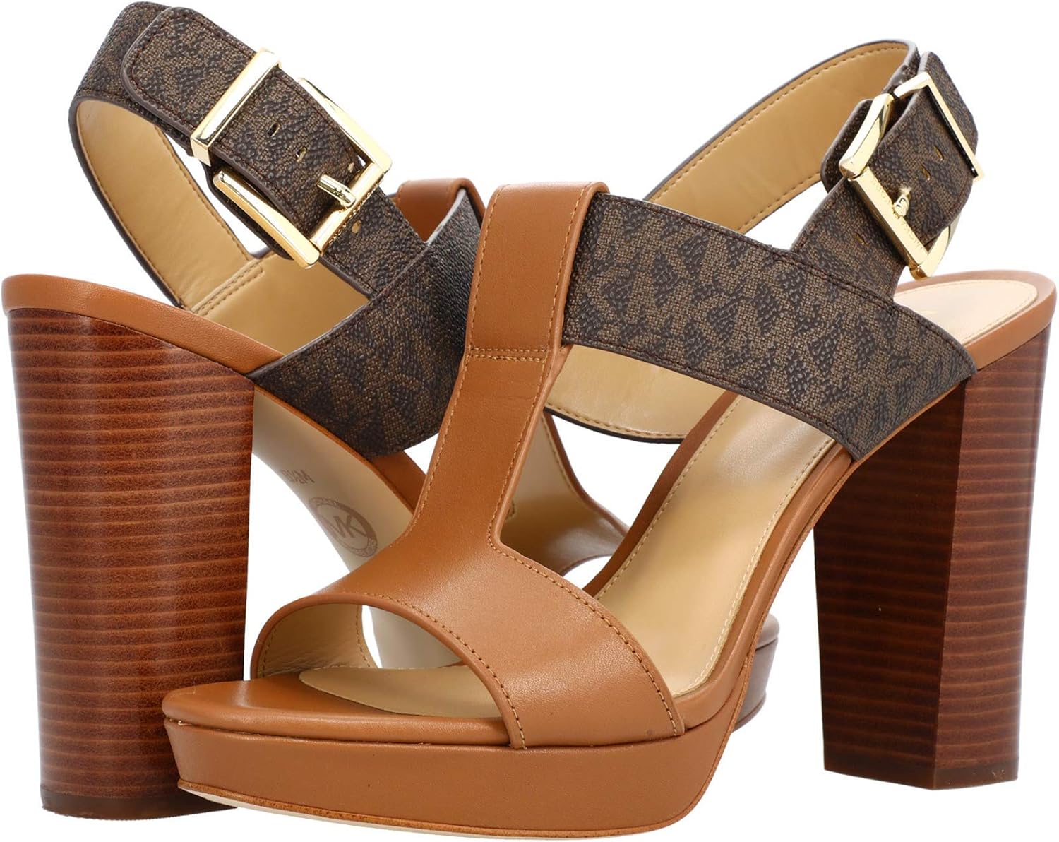 Michael Kors womens Becker T Strap Sandals