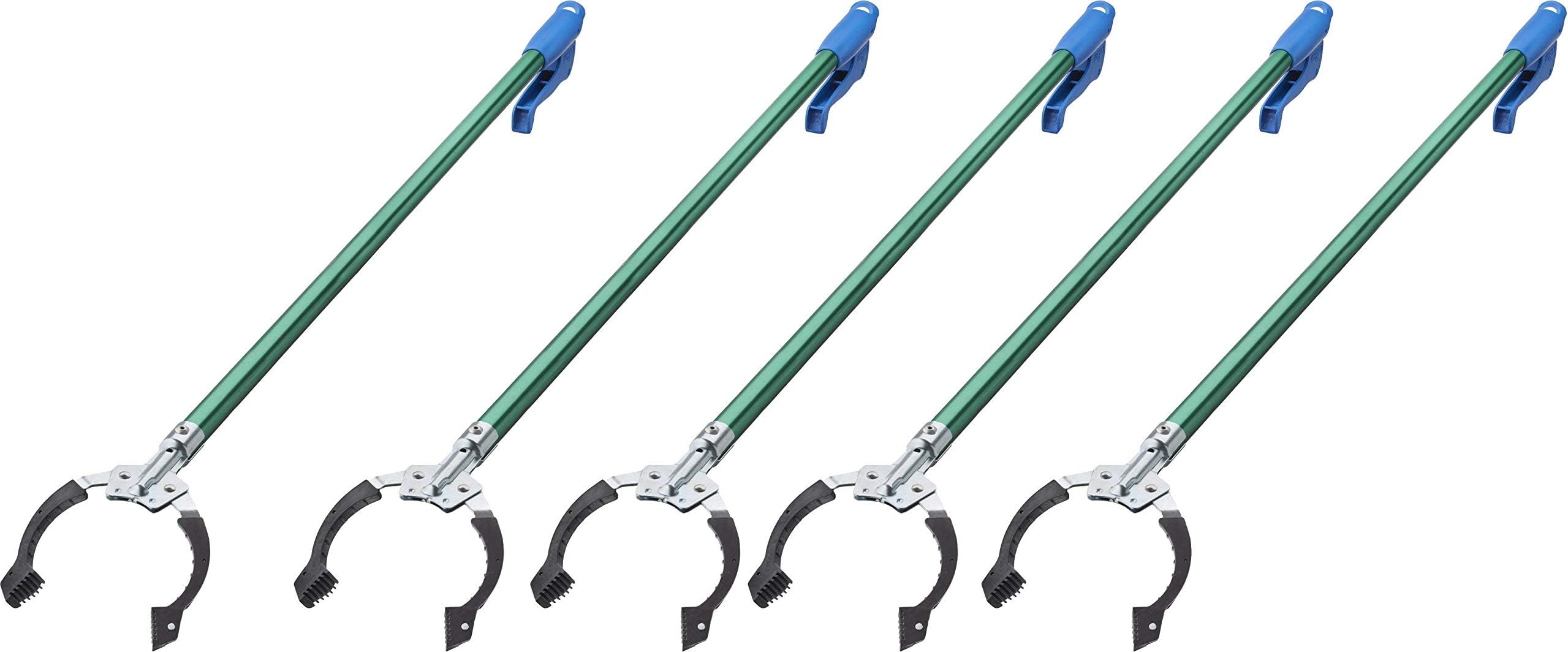 Unger Professional Nifty Nabber Reacher Grabber Tool and Trash Picker, 36", 5 Pack