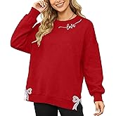 Ithalt Valentines Day Shirts Women Valentine Crewneck Sweatshirts Love Heart Sweatshirt Valentine's Long Sleeve Tops