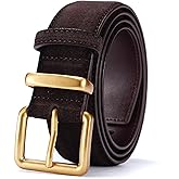 Wide Suede Belt Women Genuine Leather Ladies Waist Belt for Jeans Dress Casual Square Gold Buckle